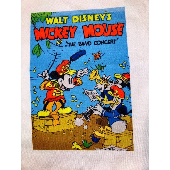 Walt Disney Mickey Mouse Band Concert Canvas Tote Bag NEW - Picture 2 of 4